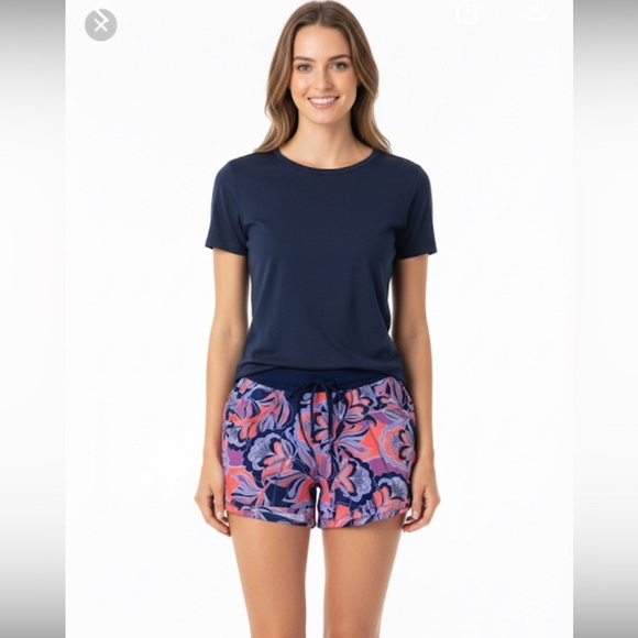 Lands End tropical floral shorts size 00 - Picture 1 of 8